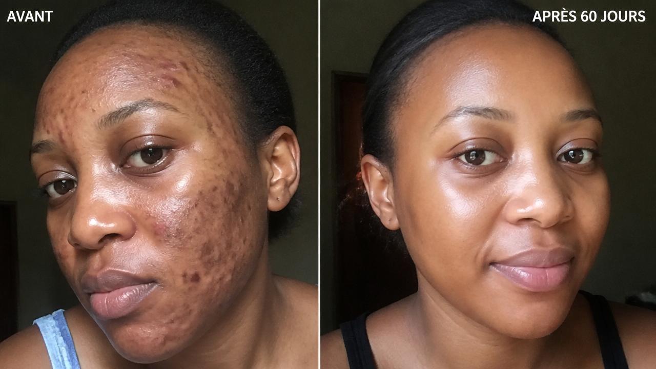 Claudine  — transformation avant / après